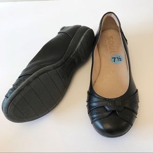Naturalizer soul black ballet flat shoes size 7,5